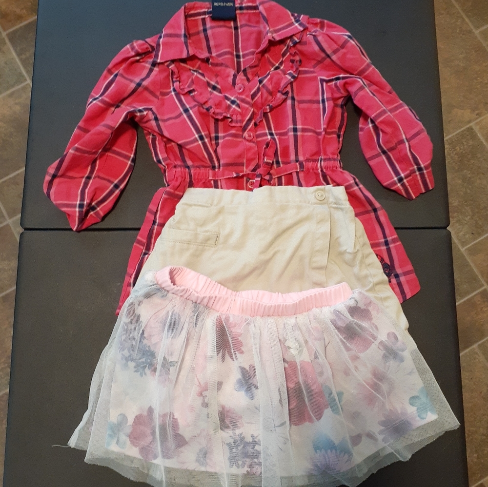 Toddler Girls Dress and Skorts Bundle Lot Size 3T